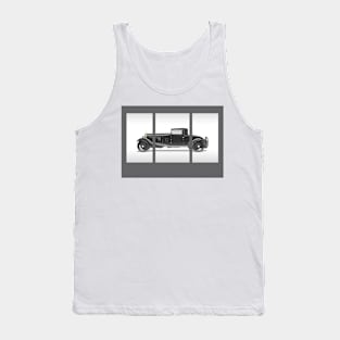 Retro Car Illustration Tank Top